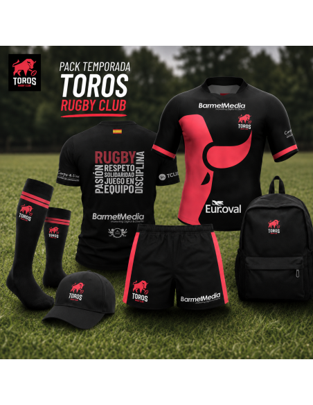 Pack de equipación básica de entrenamiento y de juego de rugby