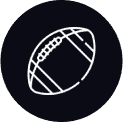 Icono balón de rugby